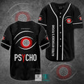 Psycho Horror Movie Black Baseball Jersey