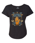 Women's Psychedelic Travel Bureau Scoop Neck T-Shirt