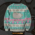 Pusheen 3D Print Knitting Pattern Ugly Christmas Sweater