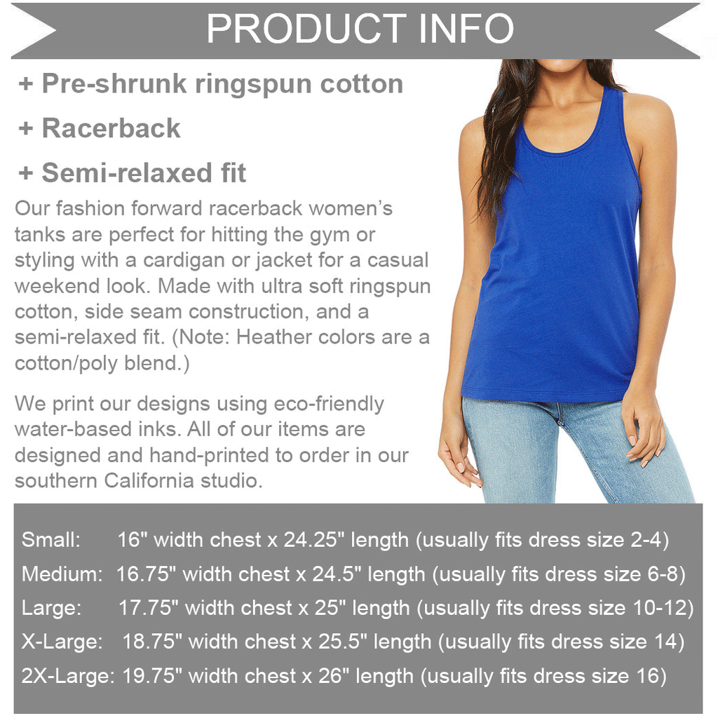 Women's Try Optimistic Nihilism Today Racerback Tank Top