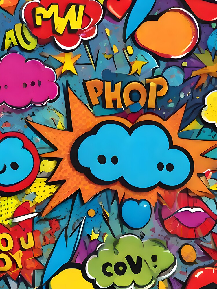 pop art style pattern by aledfychan