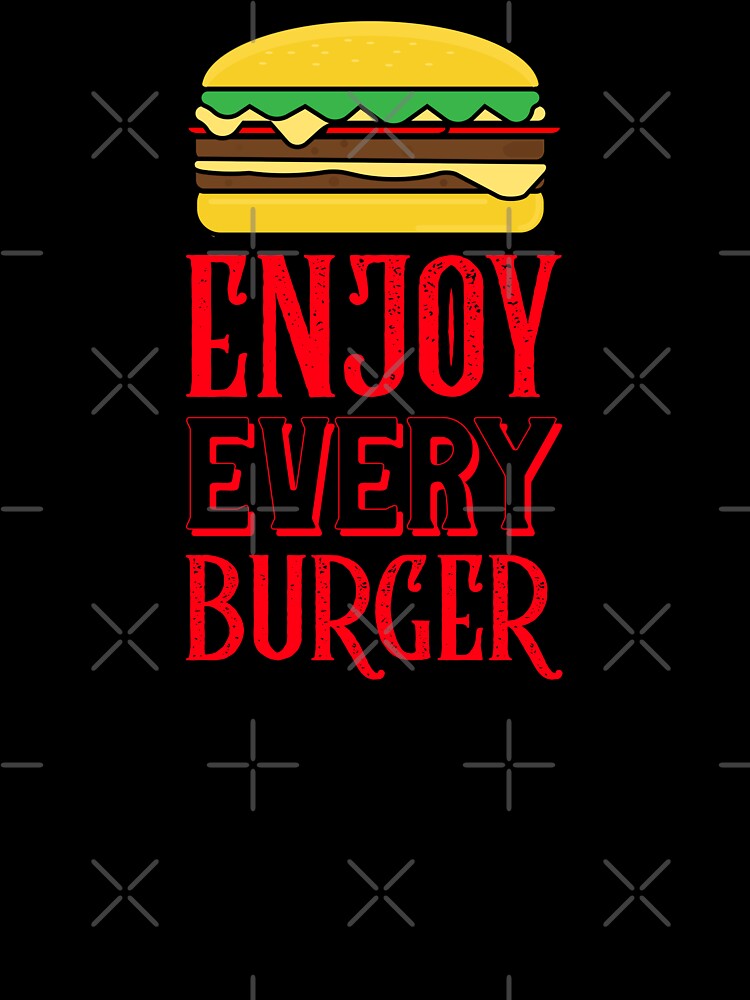 Enjoy Your Burger sticker Design by PositiveStudio