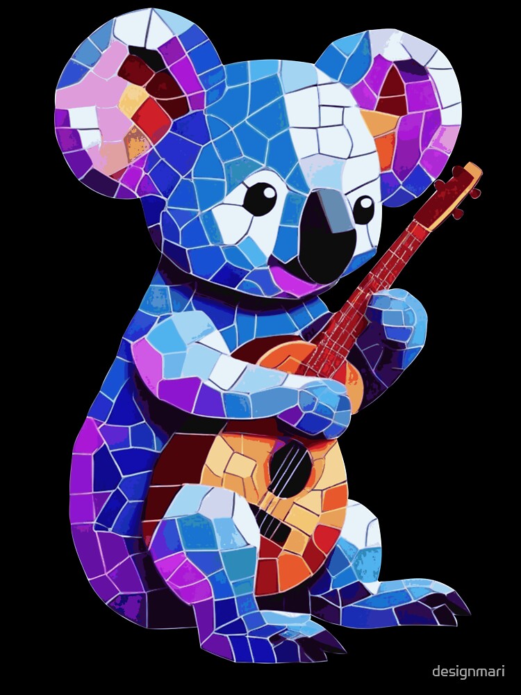 lazy musician mosaic by designmari