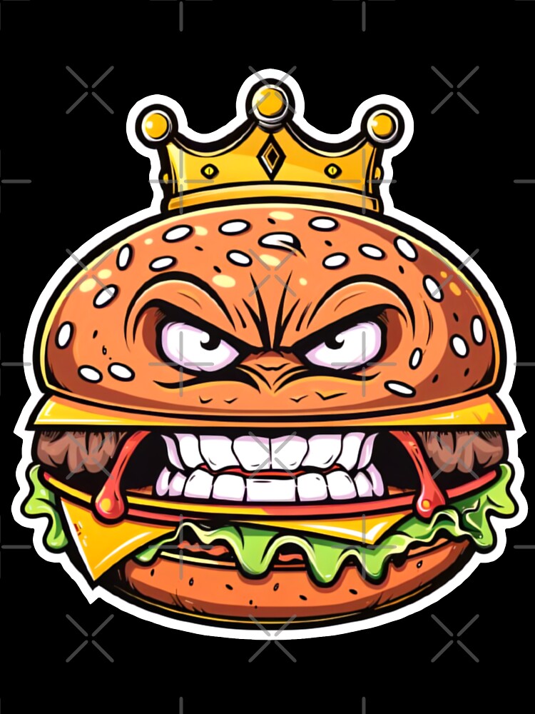 Angry Cheese Burger King by shortie-aiart