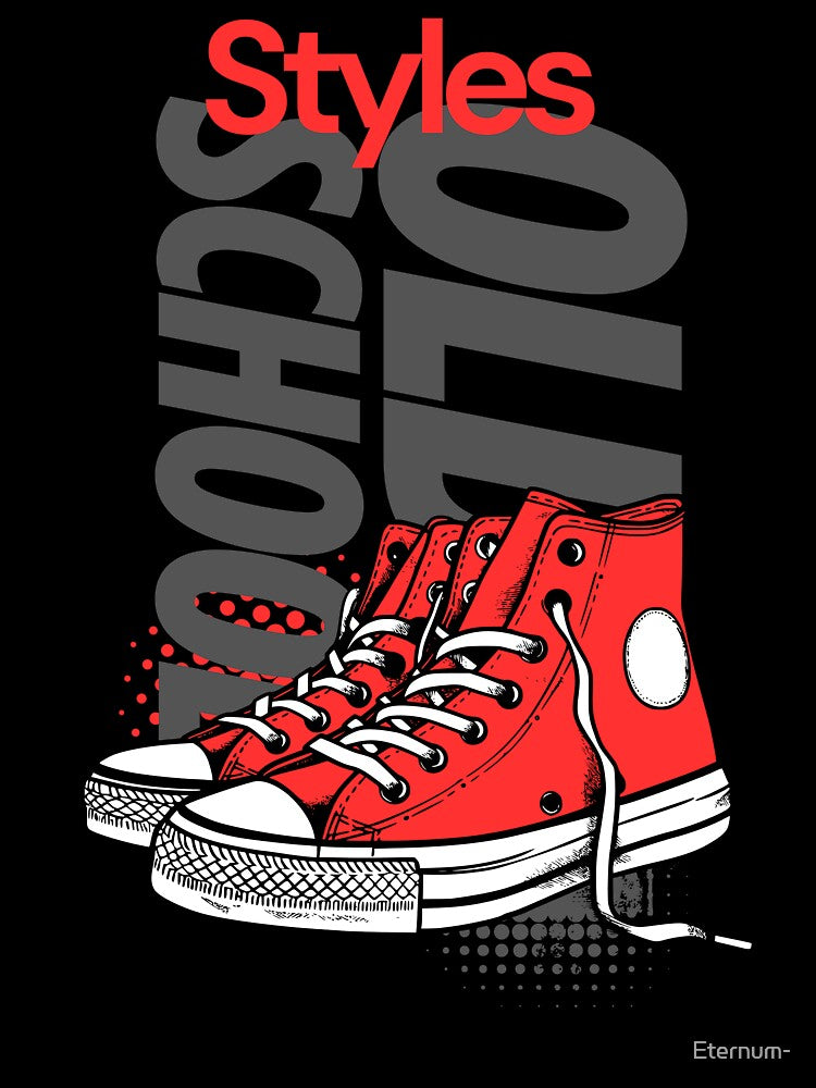 Old School Styles – Red Urban Sneakers by Eternum-