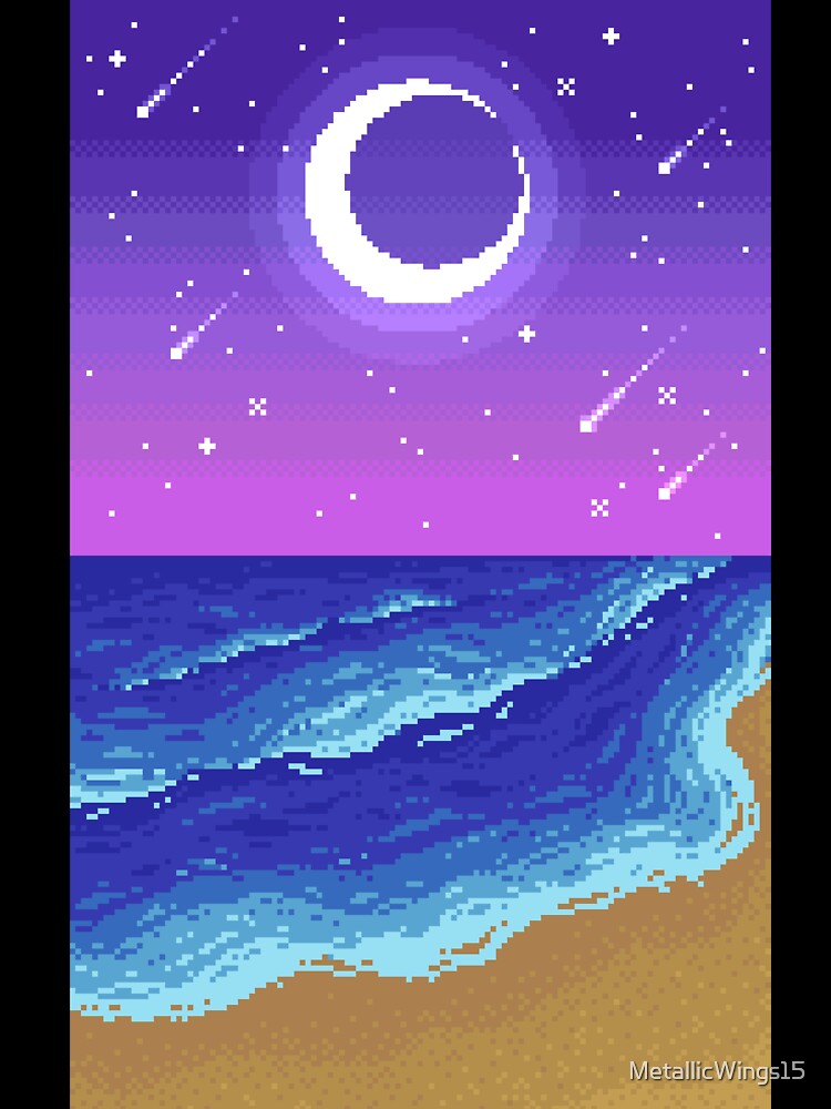 Starry Night on the Beach by MetallicWings15