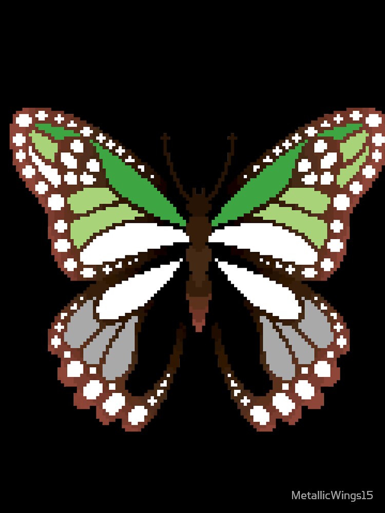Aromantic Pride Butterfly by MetallicWings15
