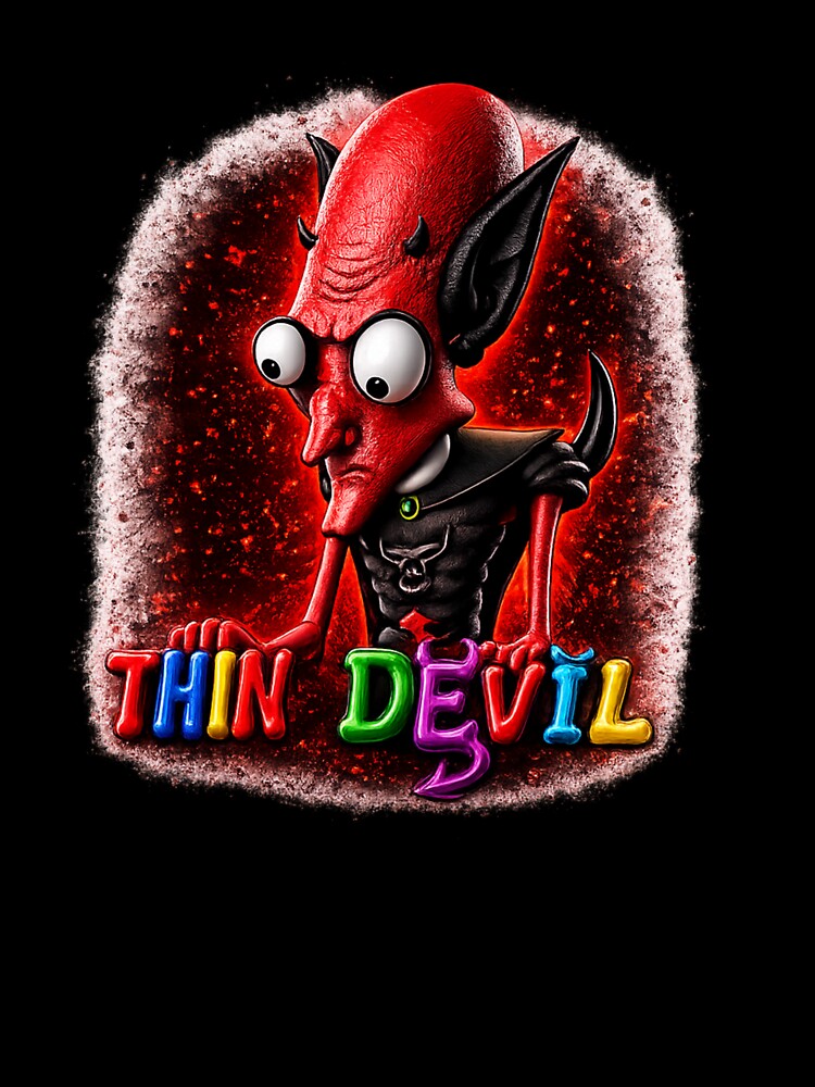 Thin Evil Devil Red Demon Graphic by GiftedInk