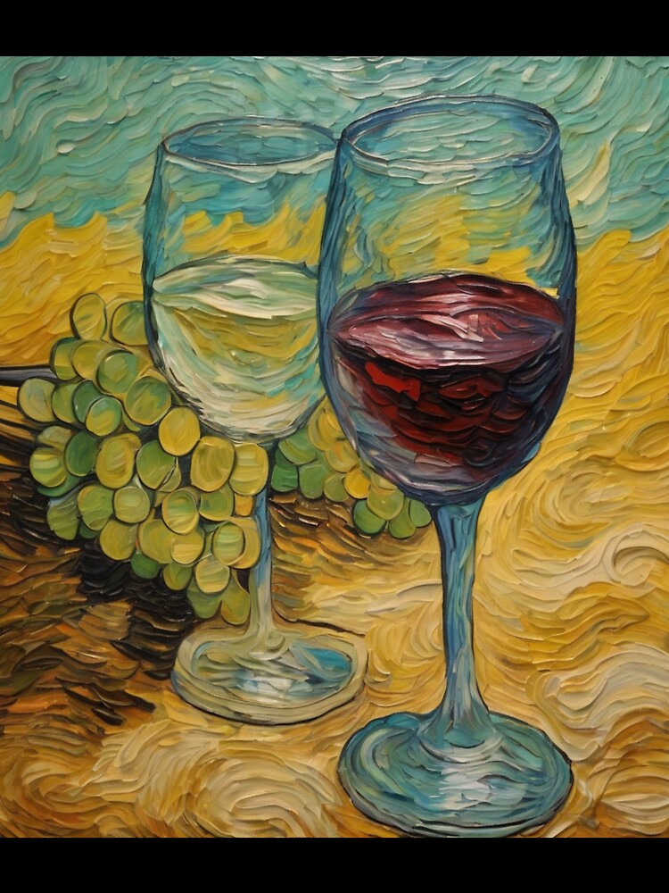 "Red and White Wine Glasses" by Artisticanvas