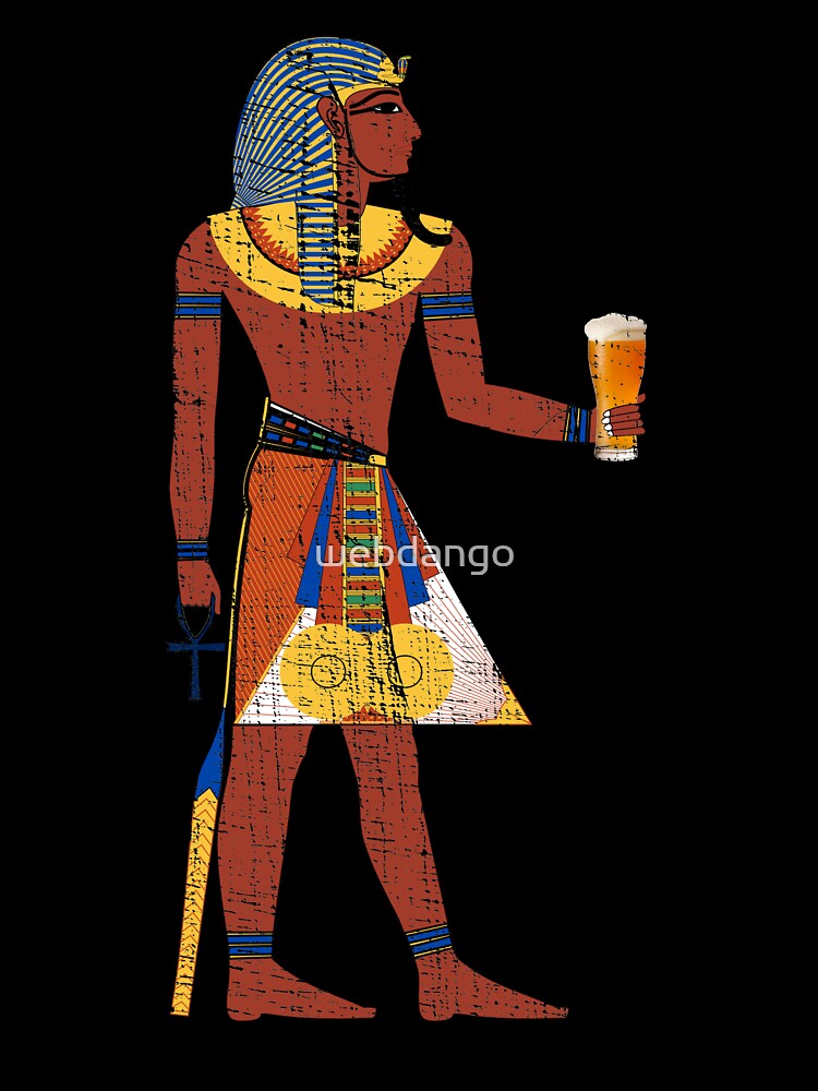 Egyptian Drinking Craft Beer Graphic by webdango