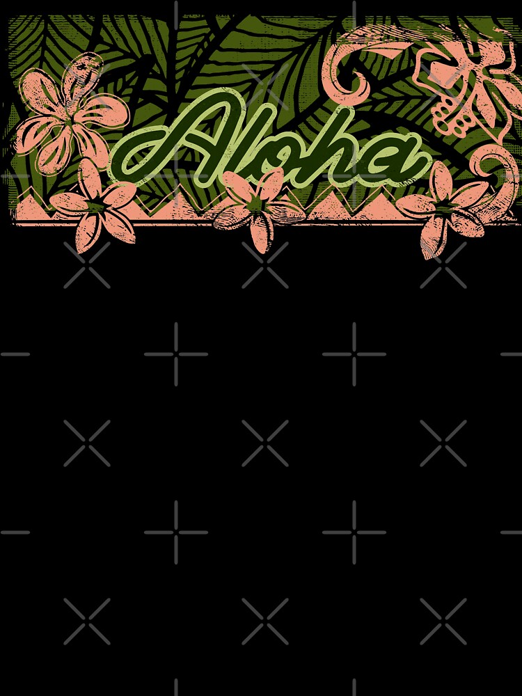 Vintage Distressed Ink Aloha Banner by sunnthreads