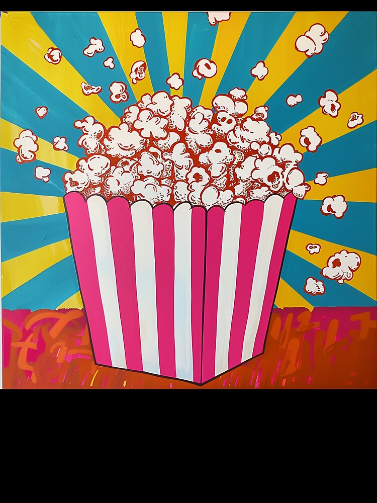 Movie Popcorn Pop Art 3 by AstroRisq