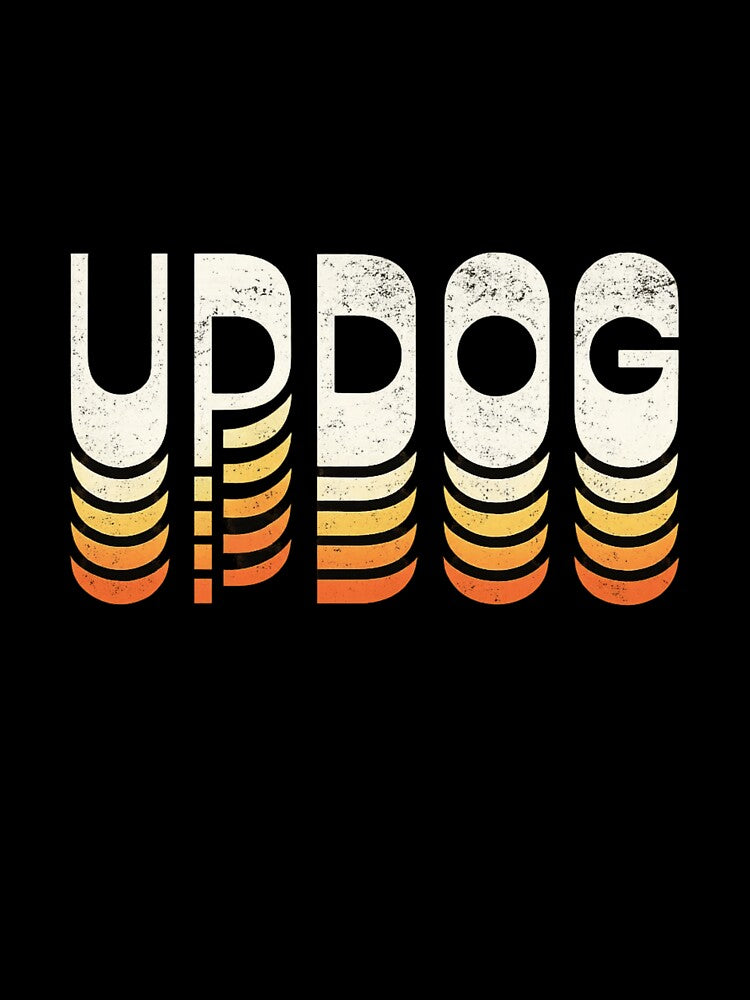 Updog Funny Meme Retro Vintage Stripe Humor by ZEtexaxe