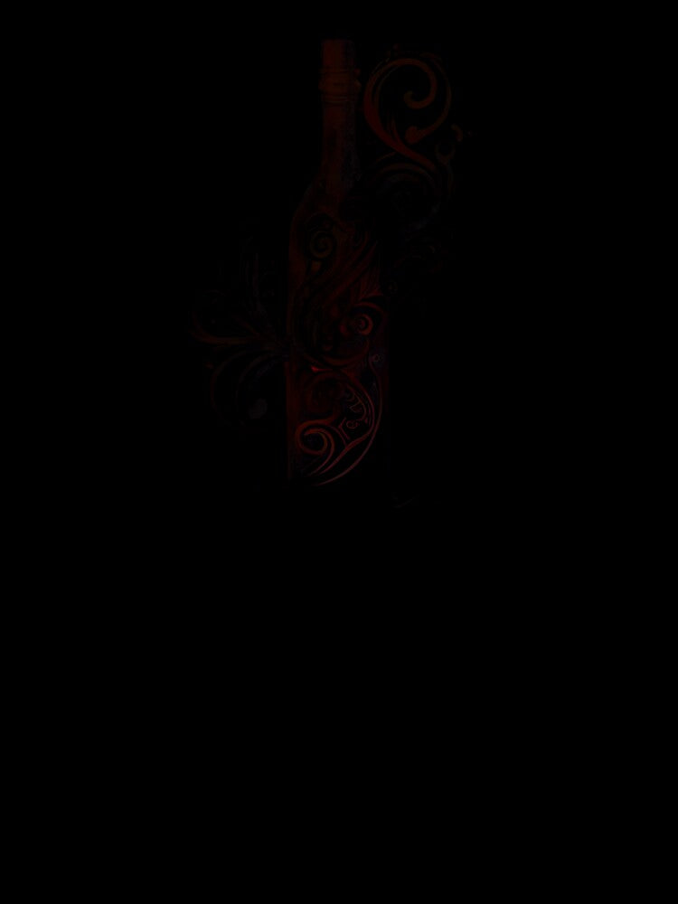 Tribal Tattoo Wine Bottle by ShadowAndSlate