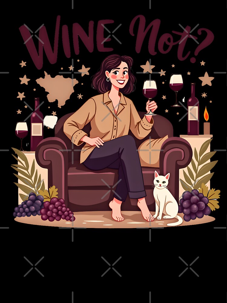 Wine Not T-Shirt – Funny Wine Lover Merchandise | Wine Gift by Vajid Designs