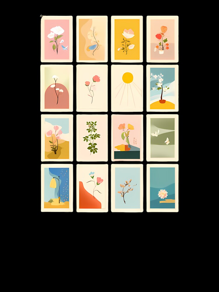 Blossoms of Retro Japanese Minimalism by Kawaii Drops
