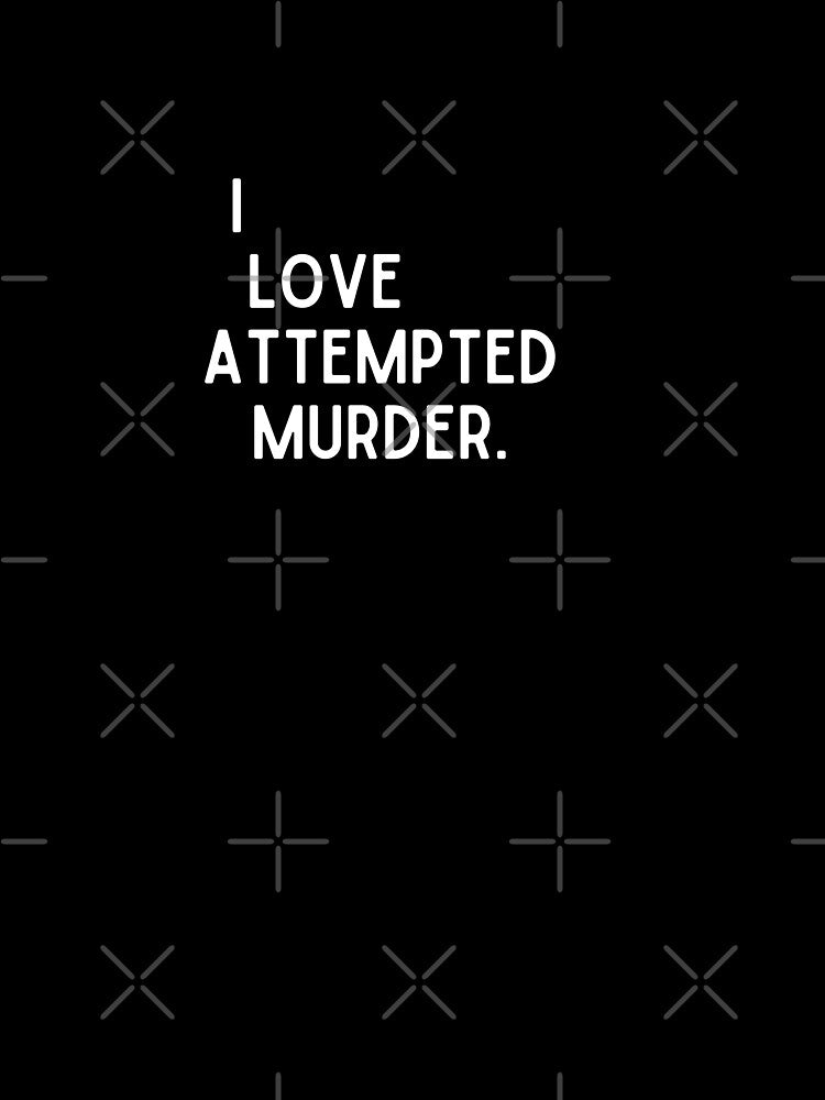 I love attempted murder Halloween crow pun by TheWaterBirds
