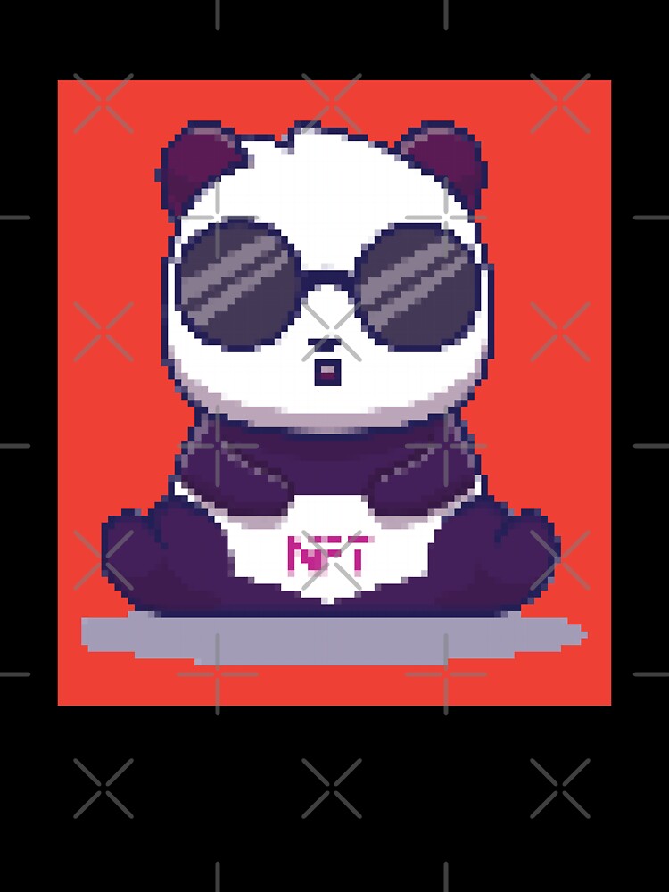 NFT Pixel Panda Art - NFT Crypto art by cruzzcreation