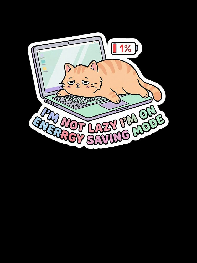 Lazy cat stickers by SagarUXshop