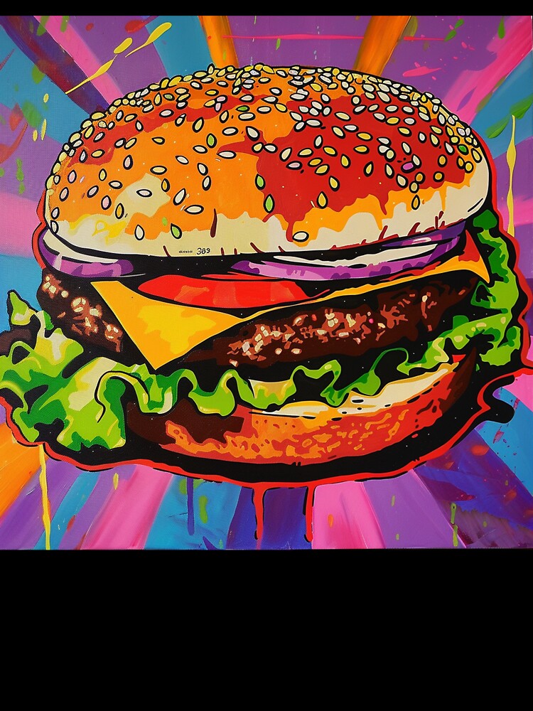 Hamburger Pop Art 3 by AstroRisq