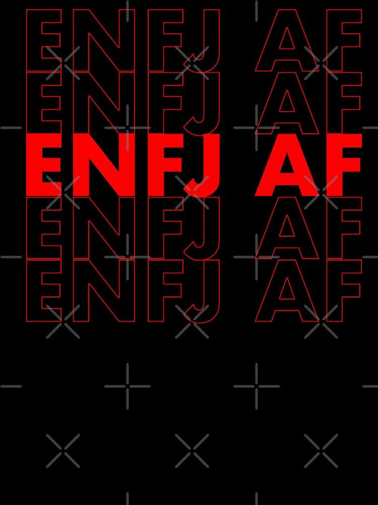 ENFJ AF Red Personality MBTI Funny Shirt by FanaticTee