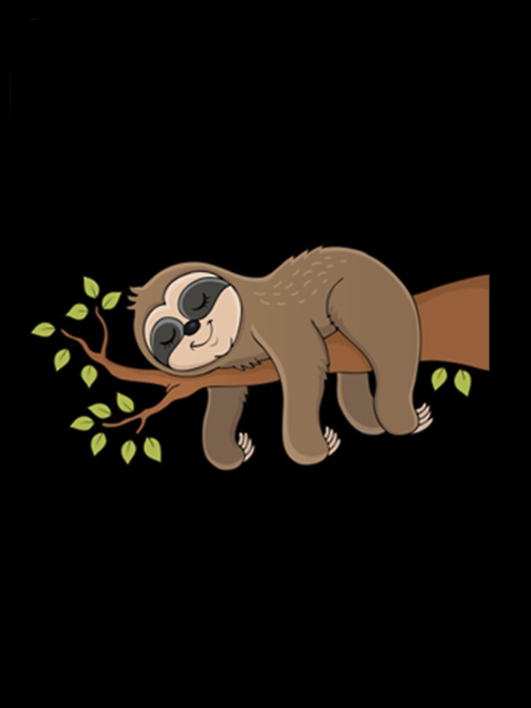 Lazy Day  is happening cute Sloth hanging out by PixelsNotPens