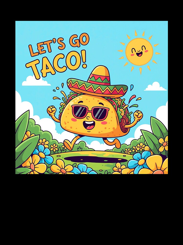 Let’s Go Taco – Kawaii Taco Design for Food Lovers by j-2k