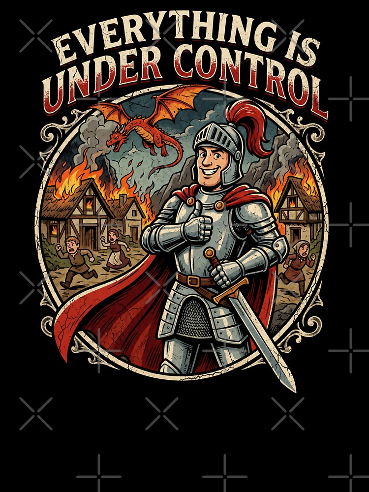 Everything is under control | Knight | Fantasy | Work Humor by SoundStyleShop