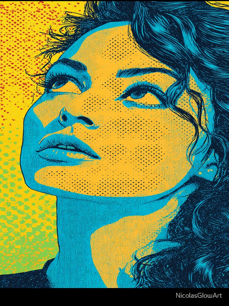 Pop Art Girl, Wall Art by NicolasGlowArt