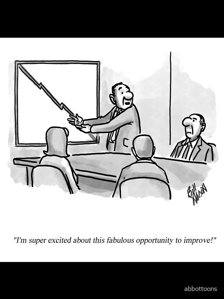 Classic Business Optimism Cartoon by abbottoons