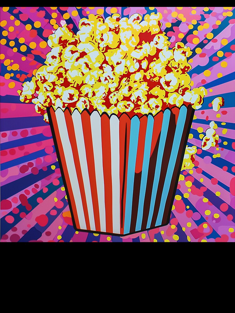 Movie Popcorn Pop Art 4 by AstroRisq