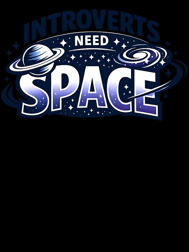 Introverts Need Space Funny Introvert Humor Antisocial Meme Sticker by Nubrixa-Studio