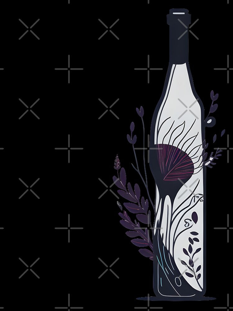 Aesthetic Flower Wine Bottle by Cravio