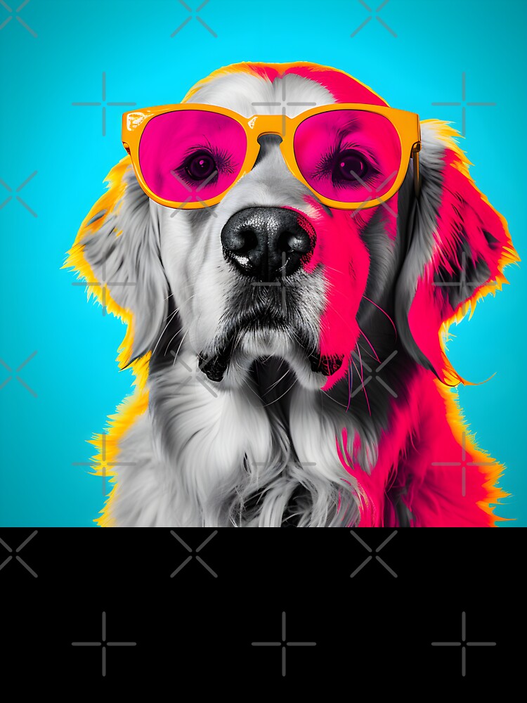 pop art digital print of Labrador retriever by dcrc