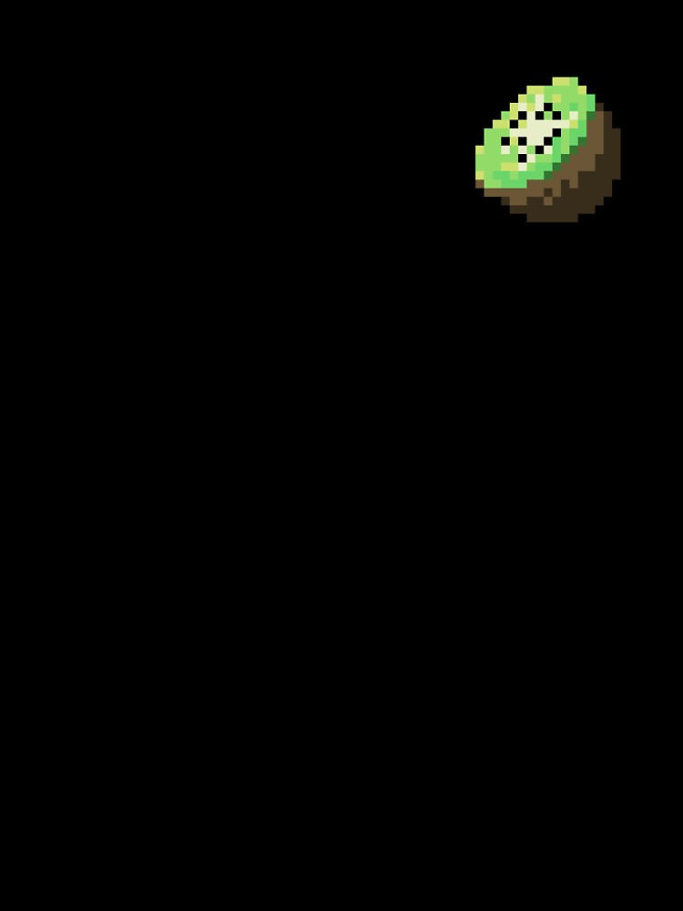 Pixel Kiwi Slice - pixel food art by LittleFoodShop