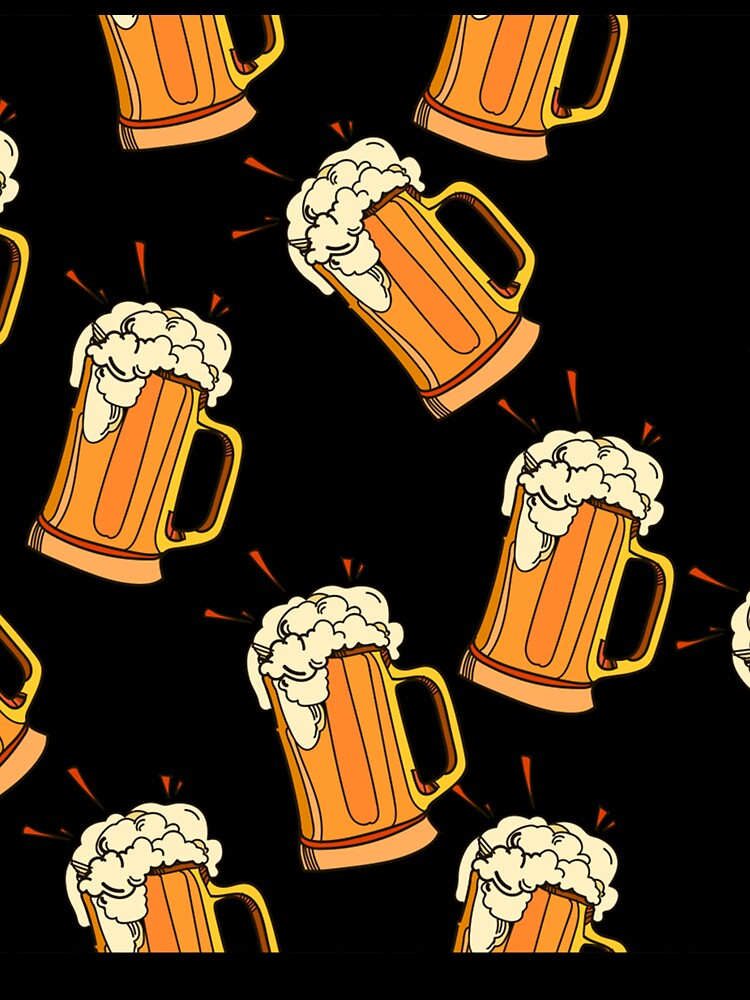 Vector seamless pattern glass of beer by Huynhdesign