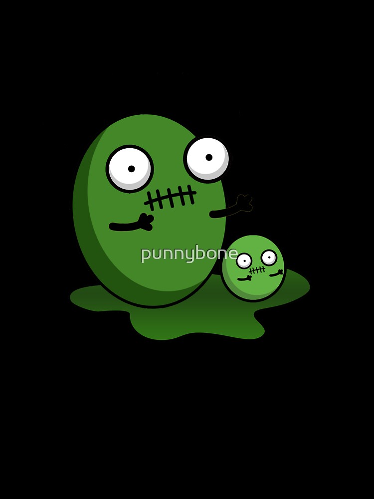 Zom-big Zom-small Cute Halloween Zombie Pun by punnybone