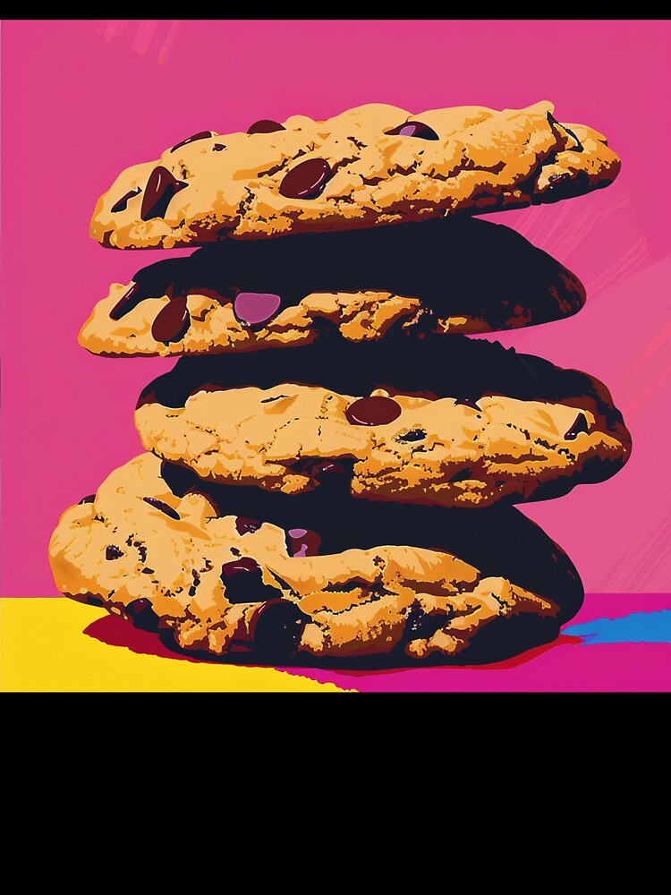 Chocolate Chip Cookies Pop Art 3 by AstroRisq