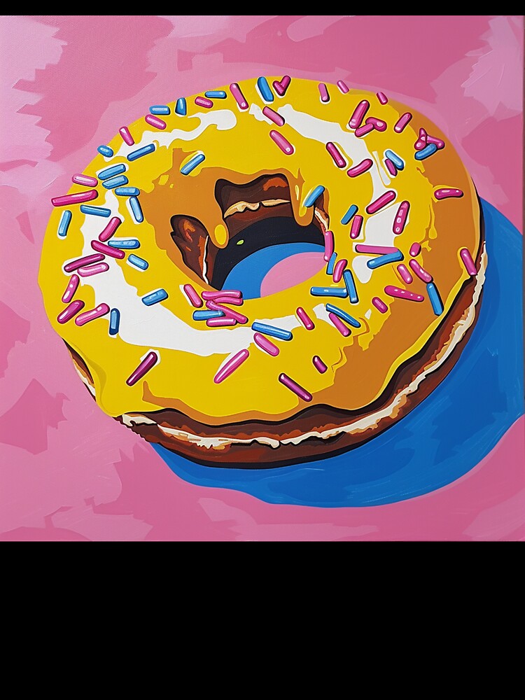 Iced Donut Pop Art 11 by AstroRisq