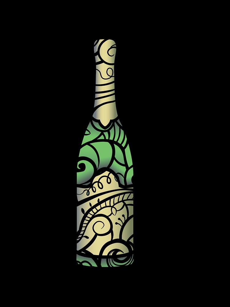 wine bottle by artbyrosse
