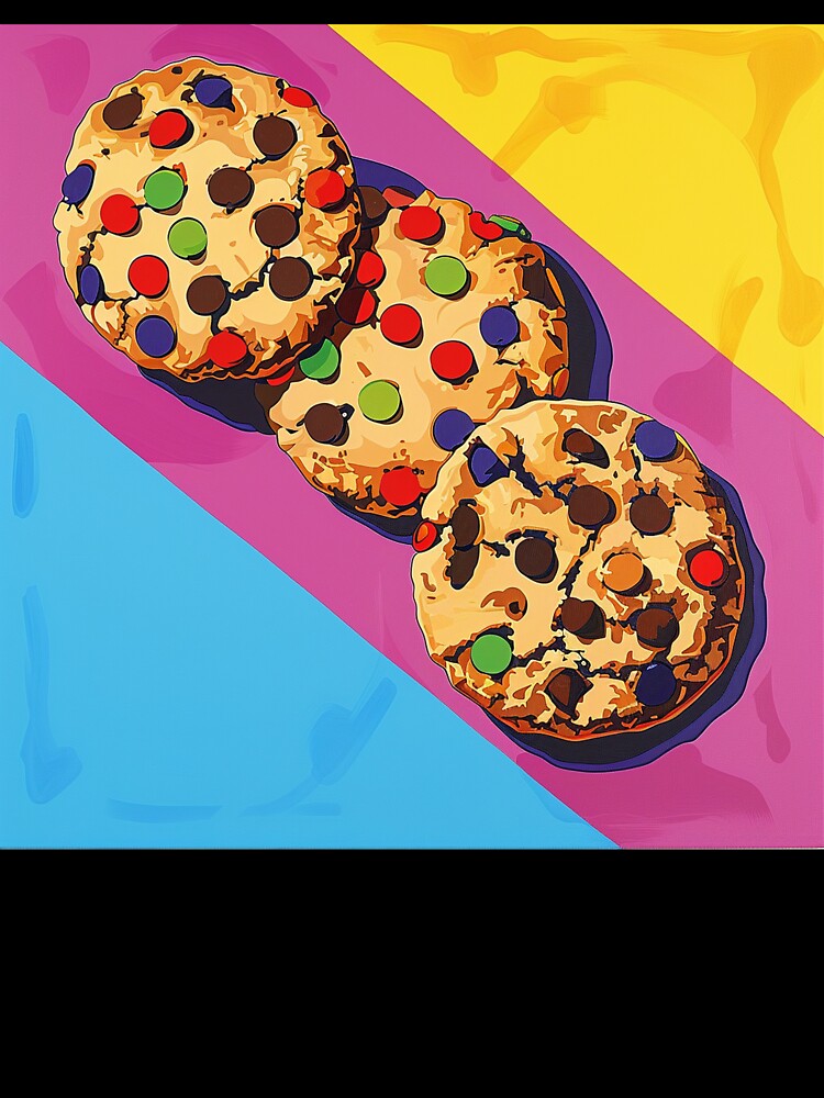 Chocolate Chip Cookies Pop Art 10 by AstroRisq