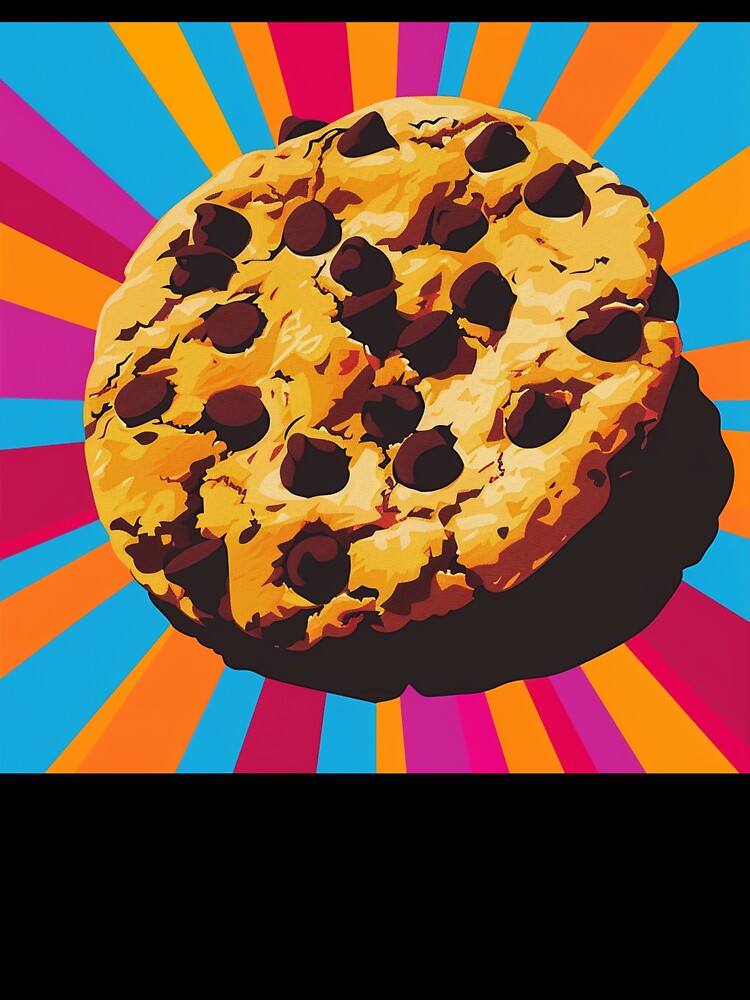 Chocolate Chip Cookie Pop Art 10 by AstroRisq