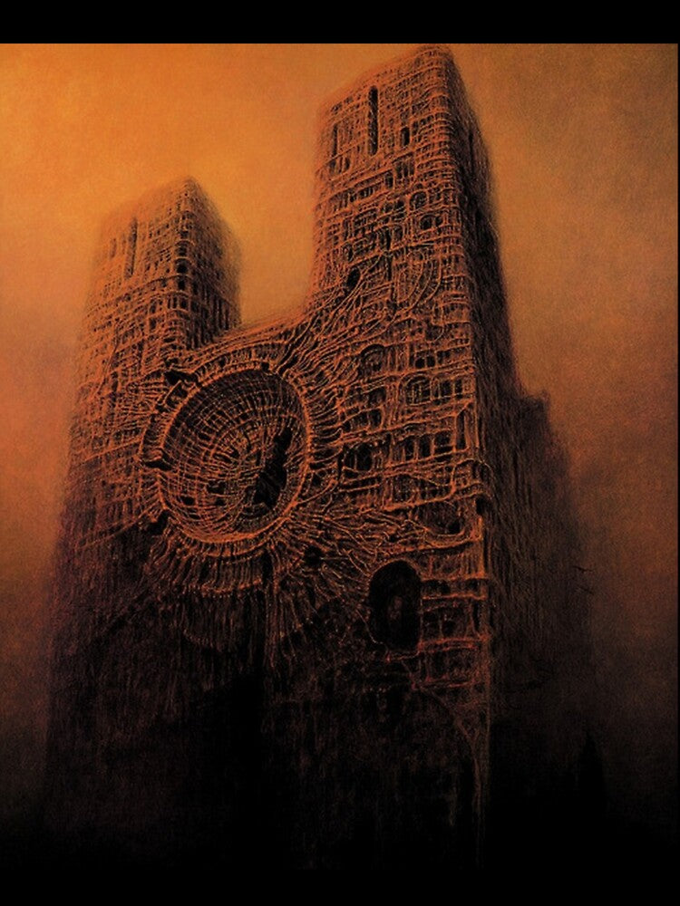 Beksinski  Art by Evanhookart