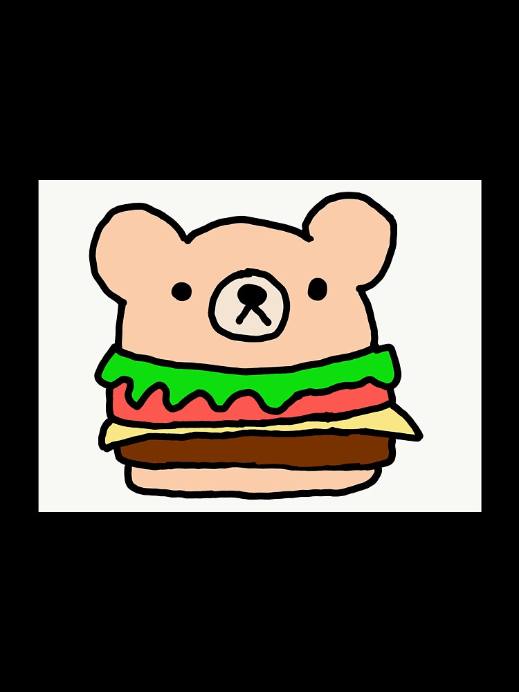 cute bear burger by dreamycrafts