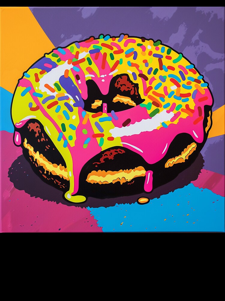 Iced Donut Pop Art 15 by AstroRisq