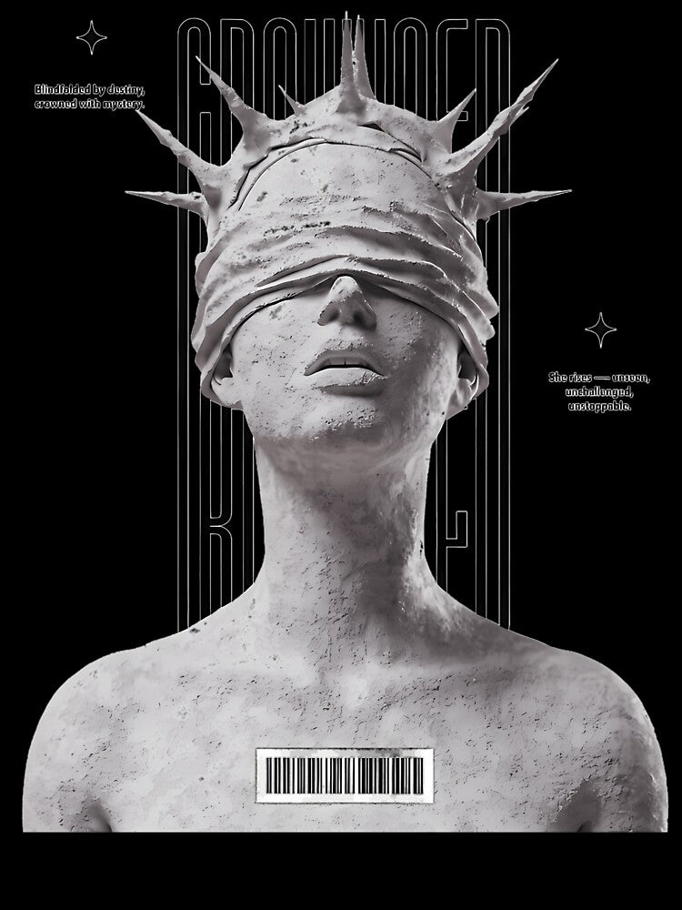 Brutalism Streetwear Crying Face Design by CanineInk