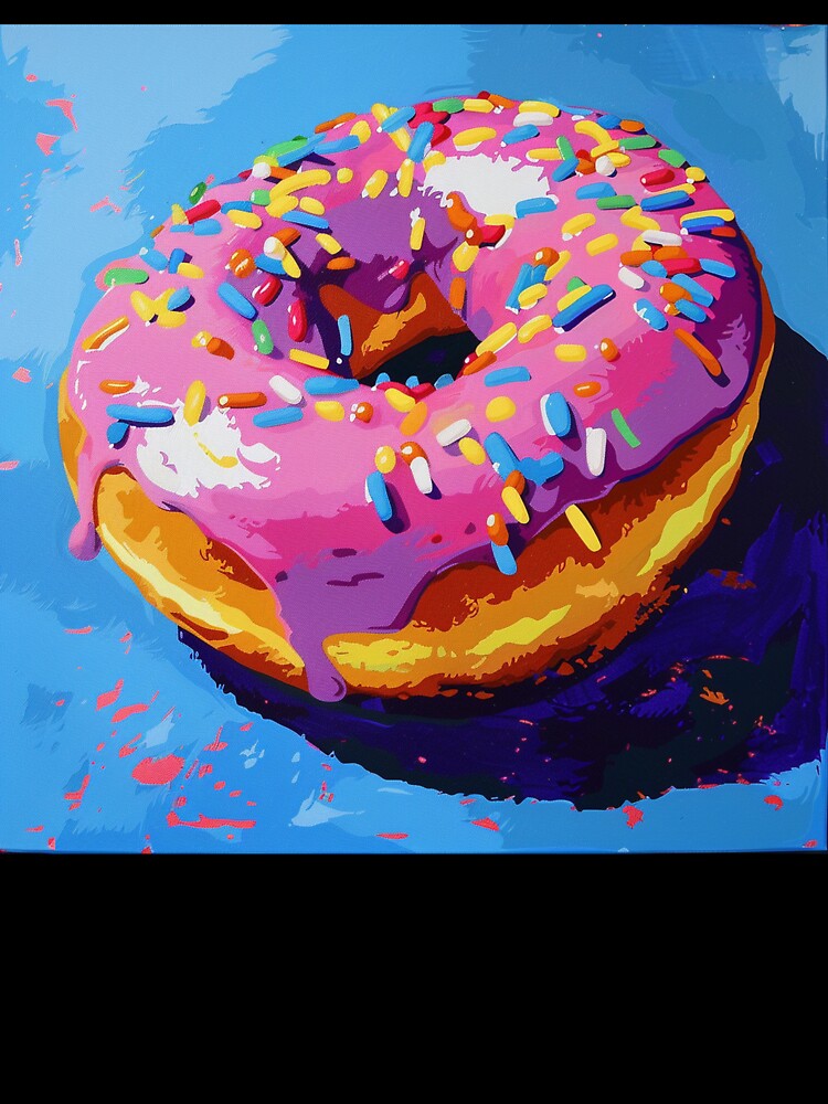Iced Donut Pop Art 8 by AstroRisq