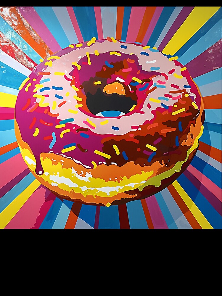 Iced Donut Pop Art 14 by AstroRisq