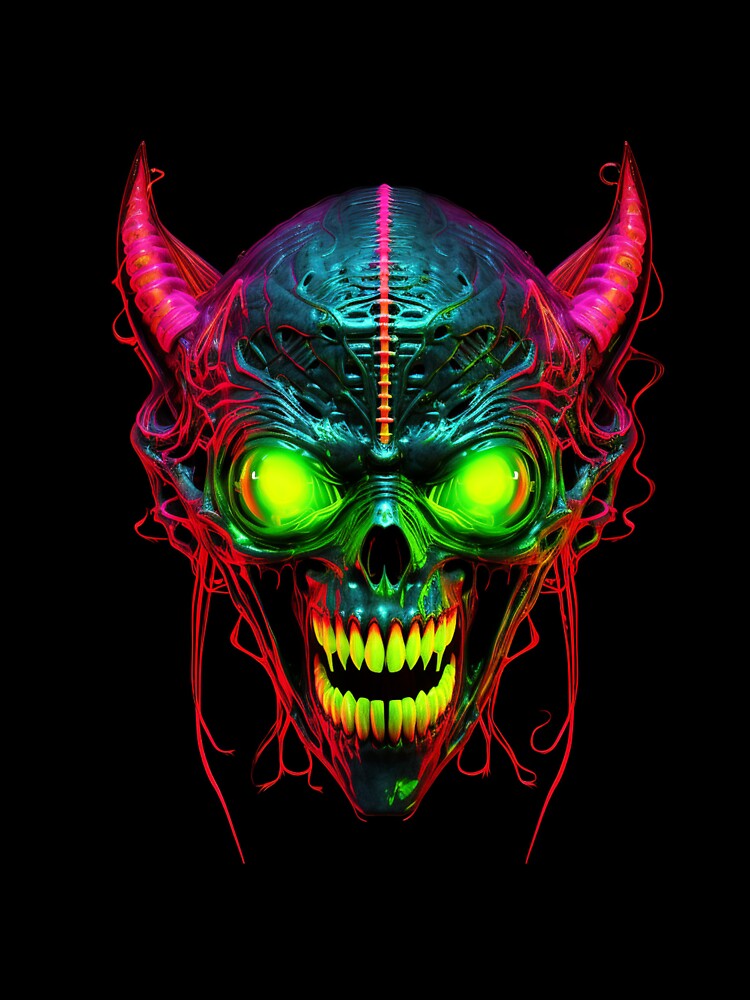 Gargoyle Neon Pop Art 2 by AstroRisq