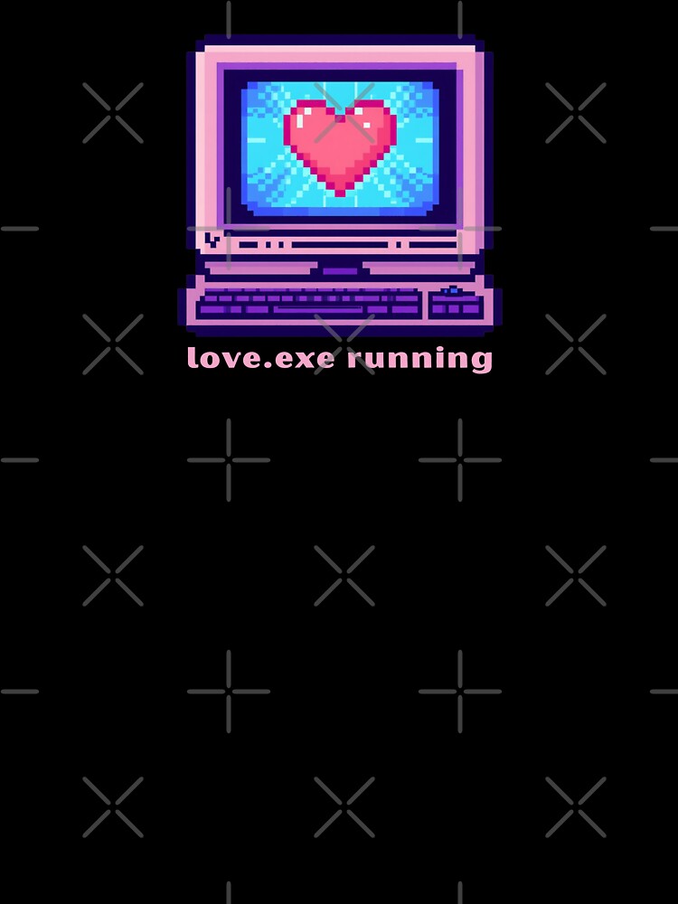 Love.exe Running - Cute Pun | TeeHee Puns Funny Design by TeeHee Puns
